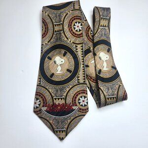 Snoopy Necktie Men's Tie Vintage United Feature Syndicate All Over Design
